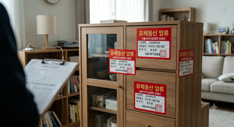 유체동산 강제집행 완전 정복: 채권자 입장에서 숨긴 재산(가재도구·집기) 압류하는 법 썸네일